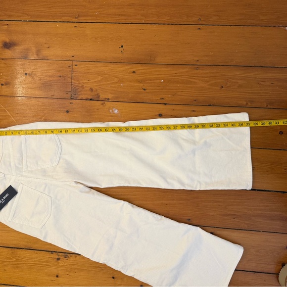 Veronica Beard Ecru- Off-White Wide Leg corduroy jeans - Picture 10 of 10